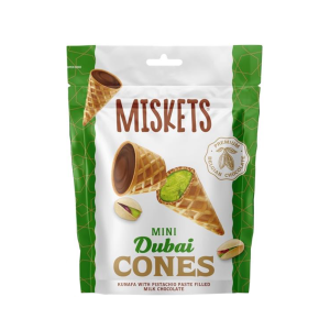 Miskets Dubai Milk Pistachio Cornet 50g