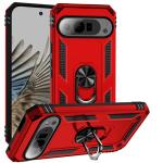 Armor Hybrid Military Case with Ring Kickstand for Google Pixel 8 Pro – Red